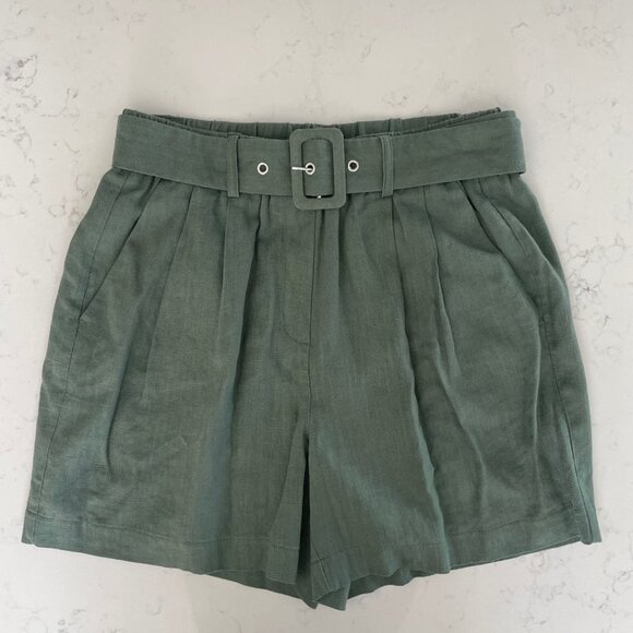Vero Moda Vmamelia Hi Waist Pull On Lined Shorts Laurel Wreath Green Sz 6 NWT - Picture 13 of 13